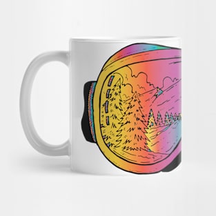 ski goggles mountains Mug